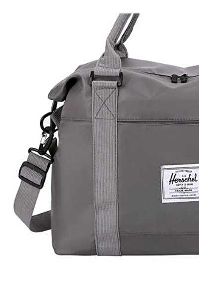 Generic Solid Pattern Travel Bag Grey