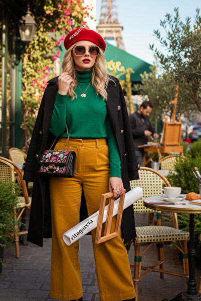 Ritagarcia Французька фетрова шапка червоного художника