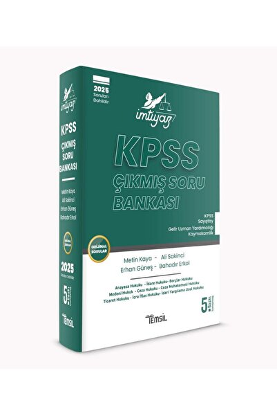 Temsil Kitap İMTİYAZ KPSS Çıkmış Soru Bankası