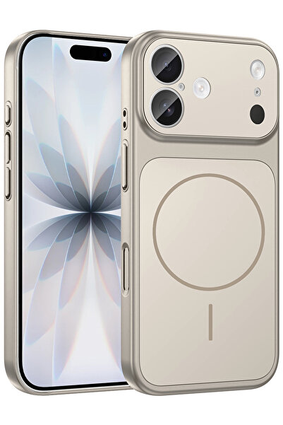 Nezih Case Apple iPhone 16 Uyumlu 17 Pro Max Görünümlü Kamera Korumalı Magsaf...