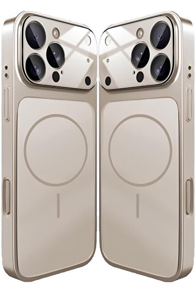 Nezih Case Apple iPhone 14 Pro Uyumlu 17 Pro Max Görünümlü Magsafe Sarj Deste...