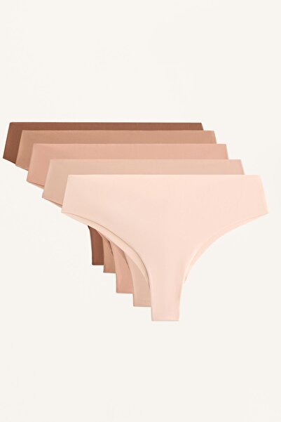 Oysho 5 polyamide blend invisible Brazilian briefs