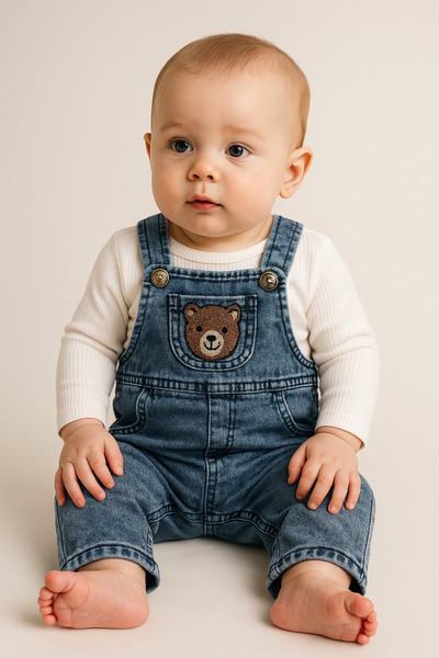 AKİ MODA KİDS طقم ملابس للأطفال الرضع من نوع سالوبت