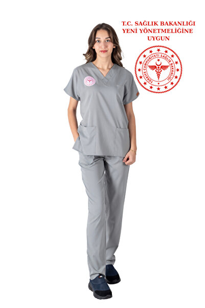 LITTE بدلة جراي تيكنيك سيرفس قماش قابل للتمدد سكرابس للجنسين - متوافقة مع الل...