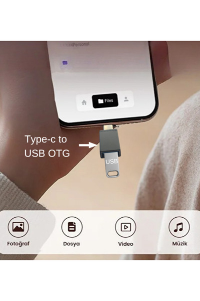 zore Type-C Usb 3.1 To Usb 3.0 Şarj ve Data Çevirici_Trendauraa