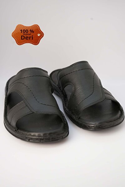 Kristal Kr.98 Anatomical Sole Genuine Leather Men's Slippers