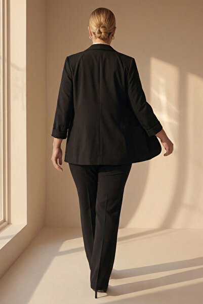 Hanezza Women's Blazer Jacket| Black| Large Size| 7 Colors| Suit Compatible