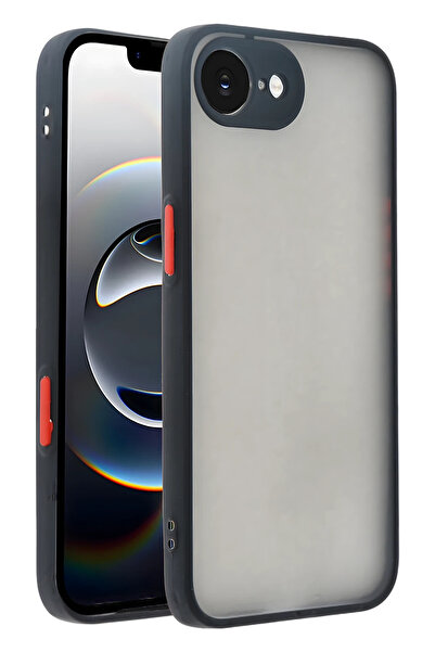 NewFace غطاء سيليكون مونتريال لهاتف آيفون 16E من RDBYDN (180629) - أسود