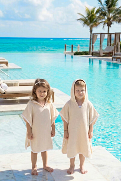 Sarebaby 100% Cotton Muslin Poncho for 1-6 Years Old Babies - Oeko-Tex Certified