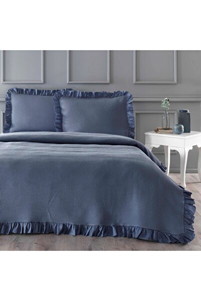 Linens Bsp Double Bedspread Set Indigo