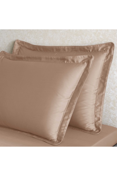 Linens X Tencel ™   Lyocell Set of 2 Flounced Pillowcases Rose