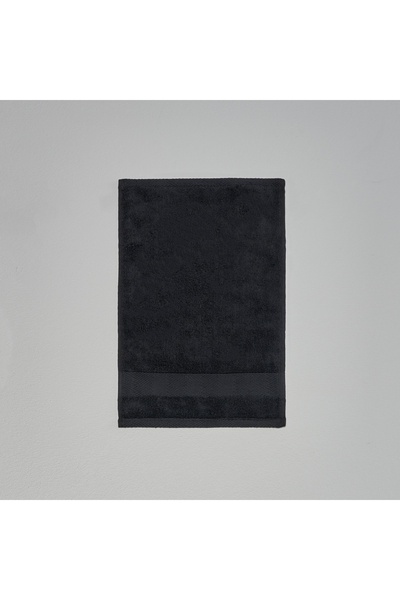 Linens Premium Cotton 30X45 cm Hand Towel Black
