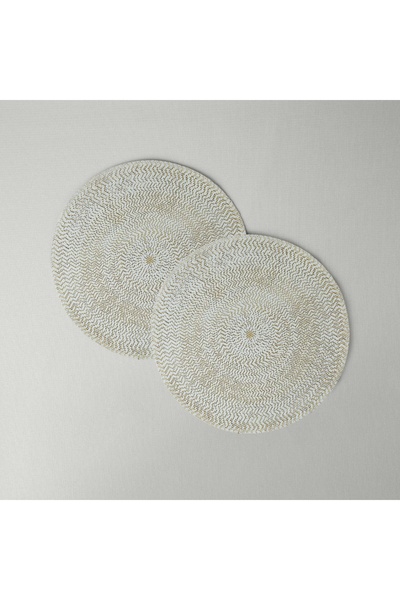 Linens Delon 2-Pack 38 cm American Service White Natural