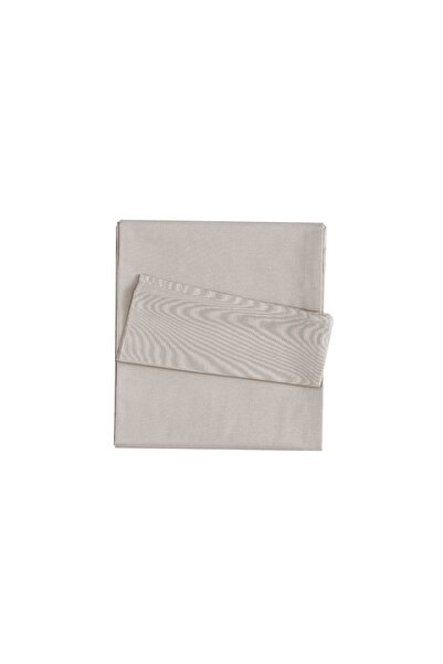 Linens Mix&Match Cotton Single Satin Sheet Stone