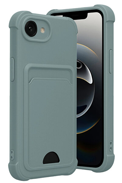 NewFace غطاء سيليكون متوافق مع آيفون 16E من RDBYDN مع بطاقة كيلفن - (104317) ...