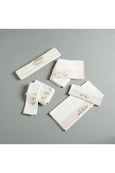 Linens Camila Cotton 50X85 cm Face Towel Ecru