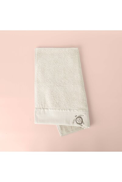 Linens Turtles Cotton Face Towel 50X85 cm Beige