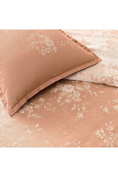 Linens Allday Preau Cotton Satin Single Duvet Cover Set Salmon