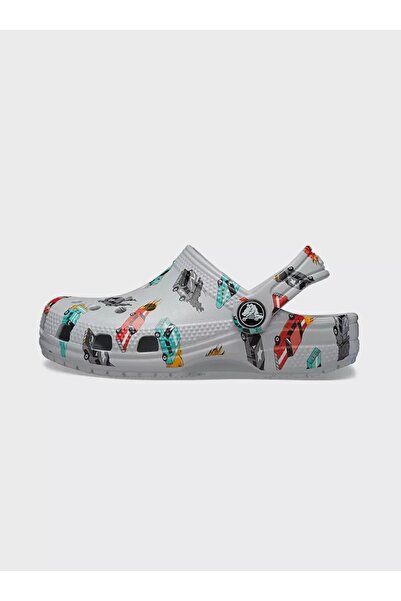 Crocs Παιδικές γκρι παντόφλες Classic Race Cars Graphic Cg T 210992-1NN