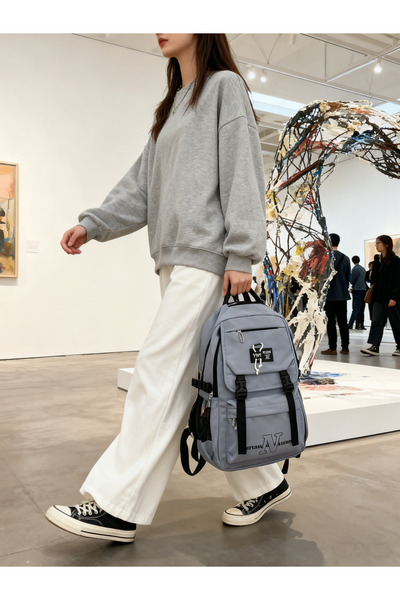 Generic College Student Outdoor Travel Leisure Trend Dual-Shoulder Backpack