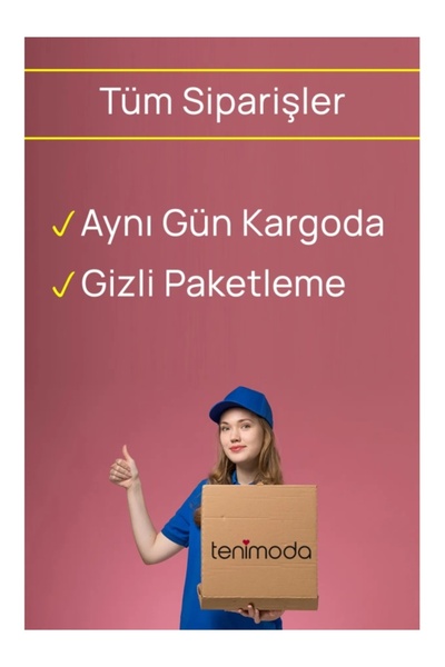 Cicişim Gray Love Printed Satin Nightgown