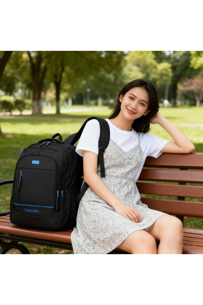 Generic Leisure Double-Shoulder Bag, Large Capacity, Wear-Resistant, Student Commute Business Computer Bag