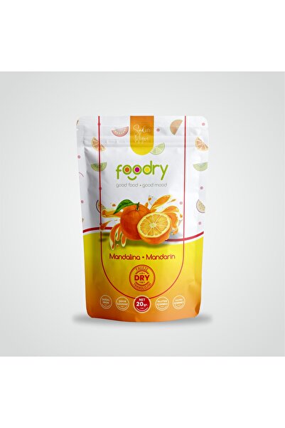 Foodry Freeze-Dry Mandalina (Freeze Dried Mandarin) | Dondurularak Kurutulmuş Meyve Kurusu 20 g
