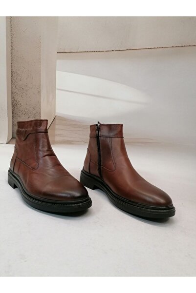 navybluebyaliodabas NBM TPL 425 HAKIKI DERI FERMUARLI BOT-Taba