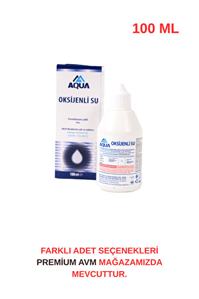 aquamed Oksijenli Su 100 ml | Cilt ve Yüzey Temizliği İçin Oksijenle Güçlendirilmiş Formül