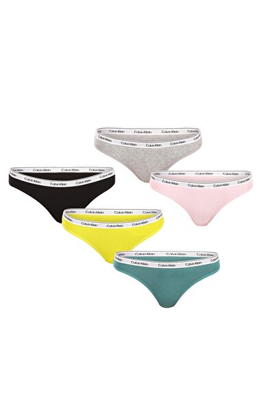 Calvin Klein KADIN 5 Lİ TANGA QD5221E-WAD