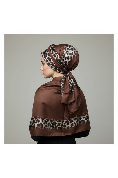 Bonjela Soft Elegant Leopard Patterned Fashion Trend Shawl 70 X180