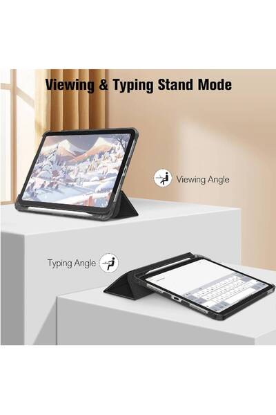 HYX Ultra Slim Case for iPad 11th Gen (A16, 11") & iPad 10th Gen (10.9") - Black