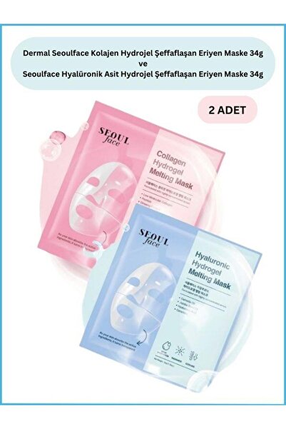 Dermal Seoulface Kolajen ve Hiyaluronik Asit Özlü Hydrojel Şeffaflaşan Eriyen...