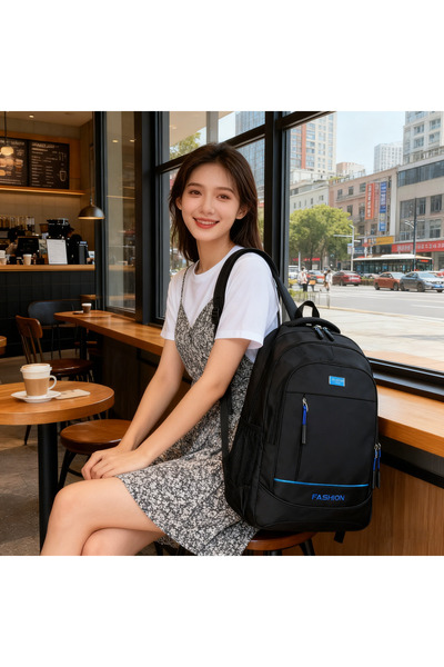Generic Leisure Double-Shoulder Bag, Large Capacity, Wear-Resistant, Student Commute Business Computer Bag