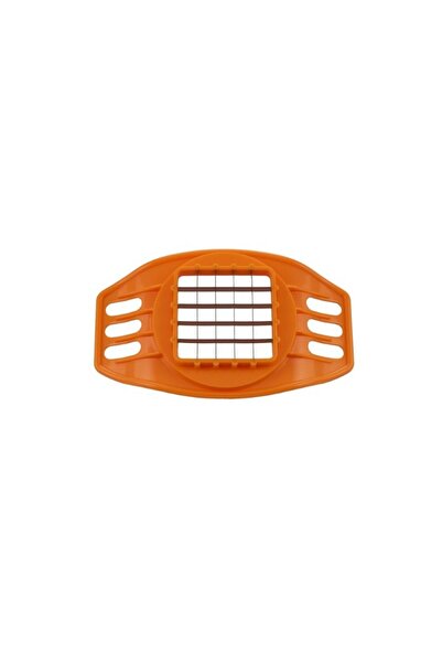 gogiva Manual potato slicer, made of plastic, with stainless steel blades, for ready-to-fry slices, orange