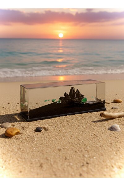 Tcherchi Batmayan Dekoratif Gemi - Siyah İnci