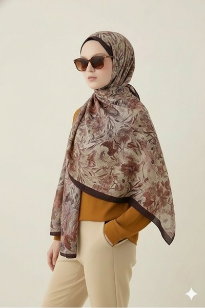 Gogoey شال بارادايس كراش - أصفر رمادي