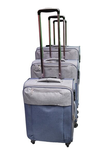 OEM My Travel trolley set, 3 sizes 20", 24", 28", navy blue with grey