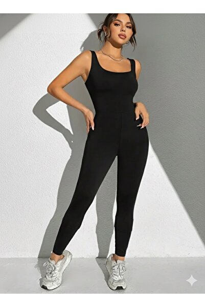 HİMENİSA Dámské zeštíhlující lycrové kombinézy s úzkými nohavicemi a silnými ramínky