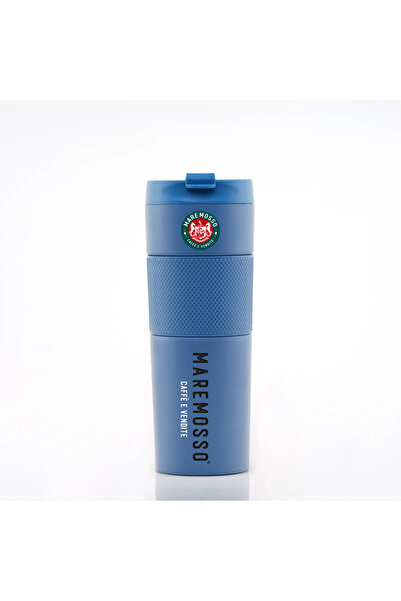 Tohana French Press Paslanmaz Çelik Termos (Mavi) 450 ML.