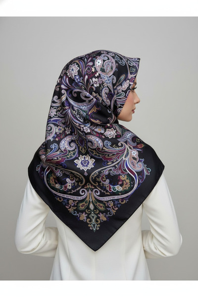Bonjela شال أنيق بنمط زهرة عثمانية