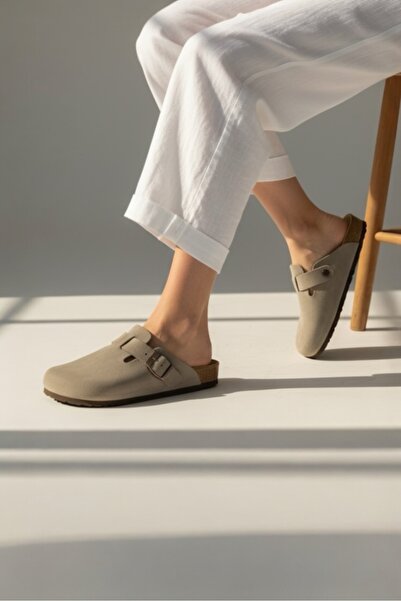 Land of Cork Snape Unisex Сует Таупе Закриті Капці – З Підтримкою П'яти, Анатомічна Гумова Підошва Для Комфорту