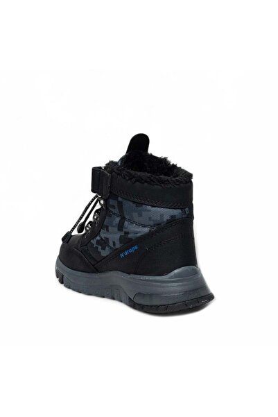 moda ayakkabım Ndrops m-888 black-navy blue boys' winter boots shoes