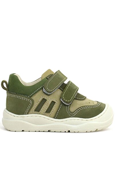 Rakerplus Schaggy Genuine Leather Khaki Green Baby Sneakers