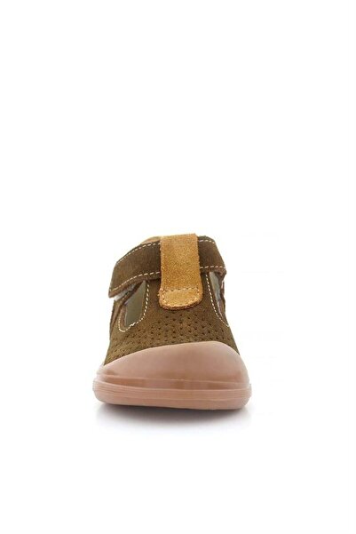 Rakerplus Shaun Genuine Leather Brown Tan Velcro Anatomical Baby Sandals