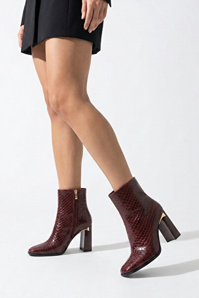 Women Lay-z Cizme cu toc cu vârf pătrat de iarnă cu design modern pentru feme...