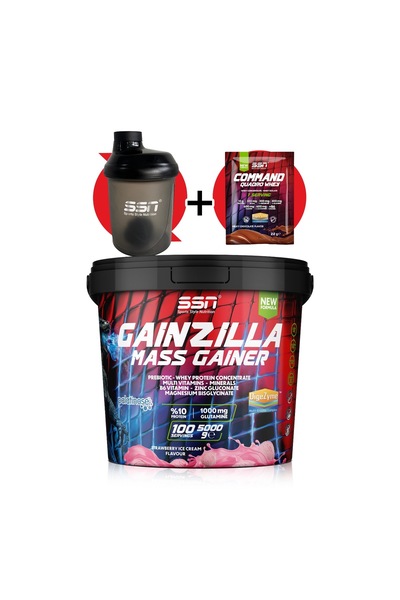 SSN Sports Style Nutrition Gainzilla Mass Gainer 5000 g (Çilekli Dondurma)