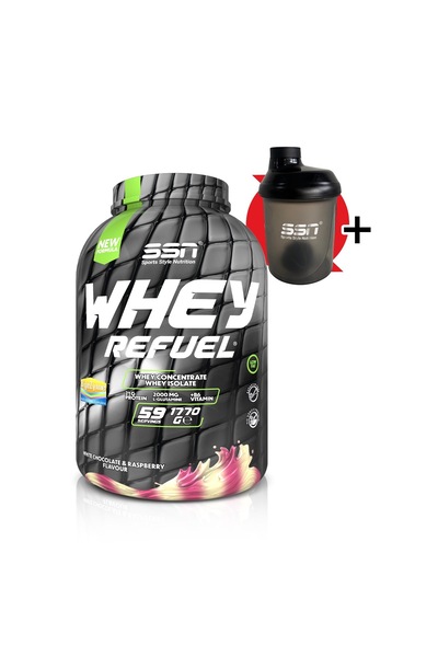 SSN Sports Style Nutrition Whey Refuel 1770 Gr (Beyaz Çikolata - Ahududu) Pro...