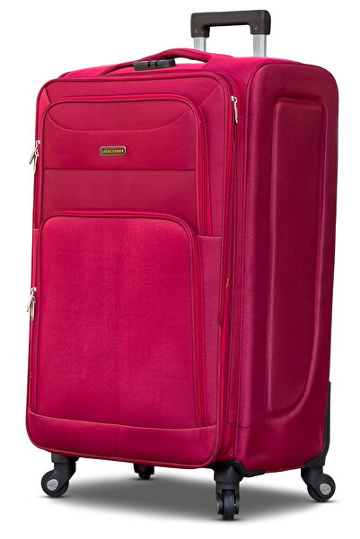 ZAAPPY حقيبة سفر مصنوعة من مادة ناعمة وخفيفة الوزن، مزودة بقفل آمن، و4 عجلات دوارة، وقابلة للتمدد