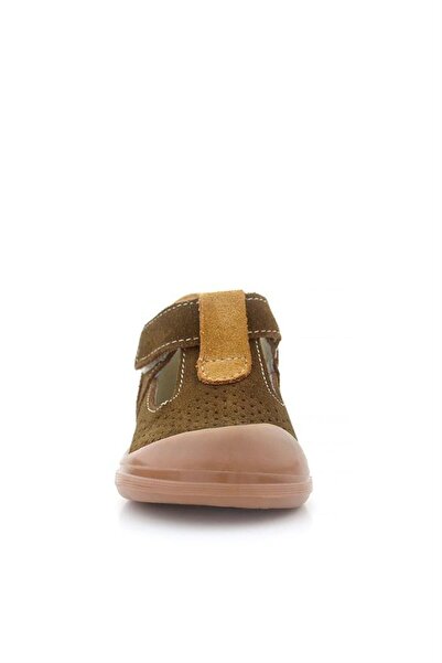 Rakerplus Shaun Genuine Leather Brown Tan Velcro Anatomical Baby Sandals